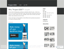 Tablet Screenshot of projectgsis.wordpress.com