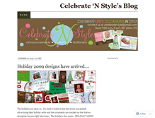 Tablet Screenshot of celebratenstyle.wordpress.com