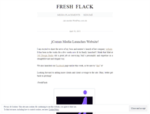 Tablet Screenshot of freshflack.wordpress.com