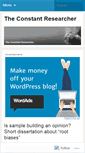 Mobile Screenshot of constantresearcher.wordpress.com