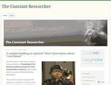 Tablet Screenshot of constantresearcher.wordpress.com