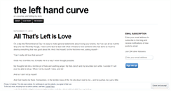 Desktop Screenshot of lefthandcurve.wordpress.com