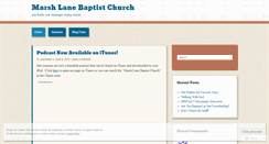 Desktop Screenshot of marshlane.wordpress.com
