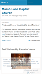 Mobile Screenshot of marshlane.wordpress.com