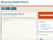 Tablet Screenshot of marshlane.wordpress.com