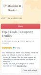 Mobile Screenshot of drmanishadeokar.wordpress.com