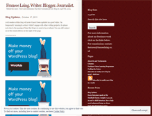 Tablet Screenshot of franceslaing.wordpress.com