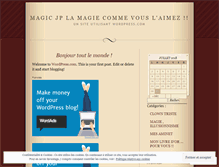 Tablet Screenshot of magicjp5004.wordpress.com