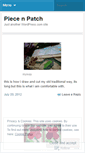 Mobile Screenshot of piecenpatch.wordpress.com