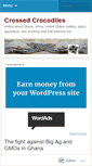 Mobile Screenshot of crossedcrocodiles.wordpress.com