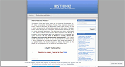 Desktop Screenshot of histhink.wordpress.com