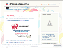 Tablet Screenshot of gincanamissionaria.wordpress.com