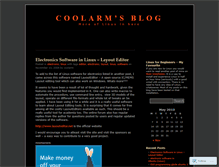 Tablet Screenshot of coolarm.wordpress.com