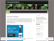 Tablet Screenshot of mybeautifulcollision.wordpress.com