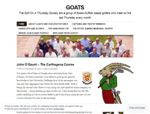 Tablet Screenshot of golfonathursday.wordpress.com