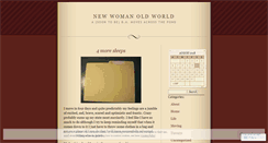 Desktop Screenshot of newwomanoldworld.wordpress.com
