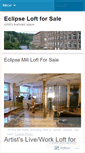 Mobile Screenshot of eclipseloftforsale.wordpress.com