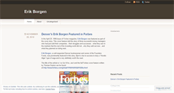 Desktop Screenshot of erikborgen.wordpress.com