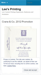 Mobile Screenshot of leesprinting.wordpress.com