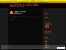 Tablet Screenshot of easypepperspray.wordpress.com