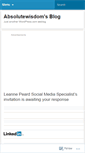 Mobile Screenshot of absolutewisdom.wordpress.com