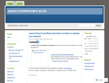 Tablet Screenshot of absolutewisdom.wordpress.com