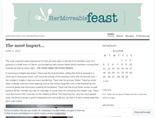 Tablet Screenshot of hermoveablefeast.wordpress.com