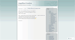 Desktop Screenshot of angelsan.wordpress.com