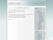 Tablet Screenshot of angelsan.wordpress.com