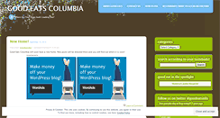 Desktop Screenshot of goodeatscolumbia.wordpress.com