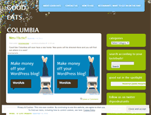 Tablet Screenshot of goodeatscolumbia.wordpress.com