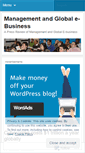 Mobile Screenshot of managementandglobalebusiness.wordpress.com