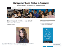 Tablet Screenshot of managementandglobalebusiness.wordpress.com