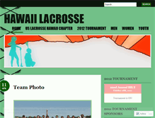 Tablet Screenshot of hawaiilacrosse.wordpress.com