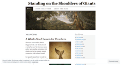 Desktop Screenshot of onshouldersofgiants.wordpress.com