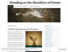 Tablet Screenshot of onshouldersofgiants.wordpress.com