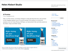 Tablet Screenshot of helenhiebertstudio.wordpress.com