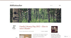 Desktop Screenshot of biblioteacher.wordpress.com