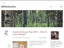 Tablet Screenshot of biblioteacher.wordpress.com