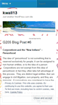 Mobile Screenshot of kwall13.wordpress.com