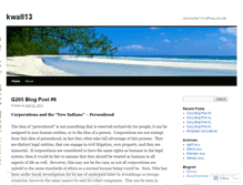 Tablet Screenshot of kwall13.wordpress.com