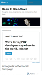 Mobile Screenshot of beaubreedlove.wordpress.com