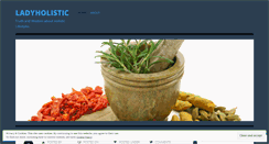 Desktop Screenshot of ladyholistic.wordpress.com