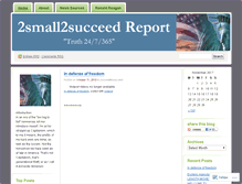 Tablet Screenshot of 2small2succeedreport.wordpress.com