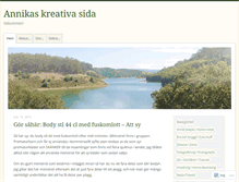 Tablet Screenshot of annikaskreativasida.wordpress.com