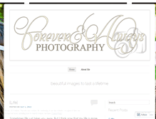 Tablet Screenshot of forevernalwaysphotography.wordpress.com