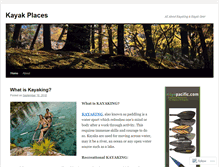 Tablet Screenshot of kayakplaces.wordpress.com