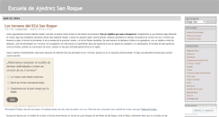 Desktop Screenshot of escueladeajedrezsanroque.wordpress.com