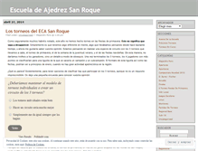 Tablet Screenshot of escueladeajedrezsanroque.wordpress.com