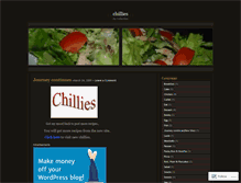 Tablet Screenshot of chillies.wordpress.com